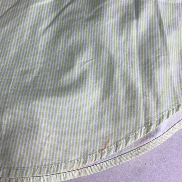 Free People Solid & Striped Rainbow Color Block Dress Shirt Size Medium - Picture 16 of 16